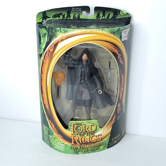 Lord of the Rings Fellowship Strider Figure with Sword-Drawing Slashing Action - Picture 1 of 6